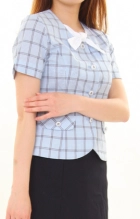 水色チェック