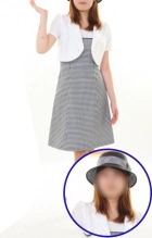 グレーワンピ