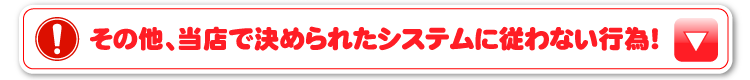 その他、当店で決められたシステムに従わない行為！